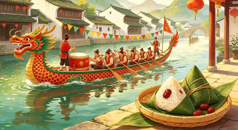 Lời chào nồng nhiệt cho Lễ hội Thuyền rồng truyền thống Trung Quốc